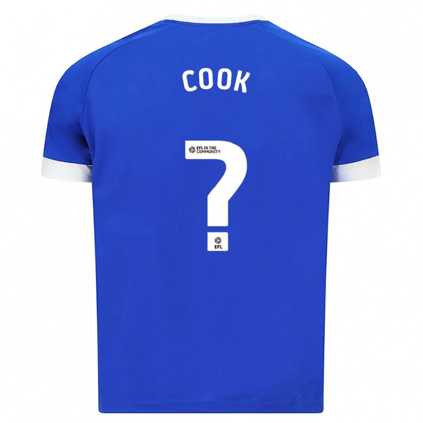 Danxen Enfant Maillot Freddie Cook #0 Bleu Blanc Tenues Domicile 2025/26 T-Shirt