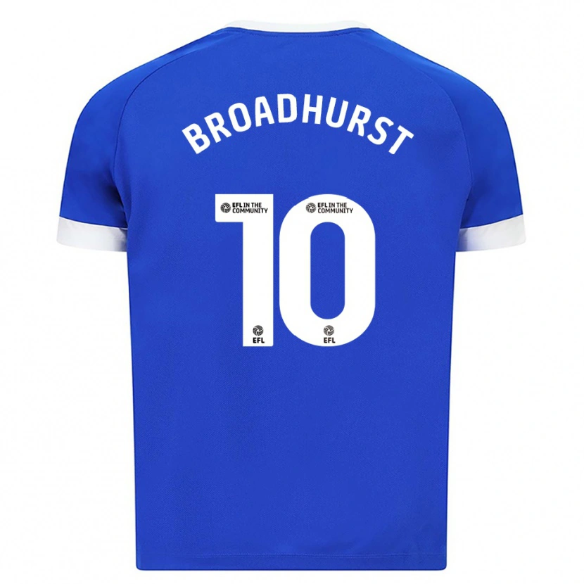 Danxen Enfant Maillot Danielle Broadhurst #10 Bleu Blanc Tenues Domicile 2025/26 T-Shirt