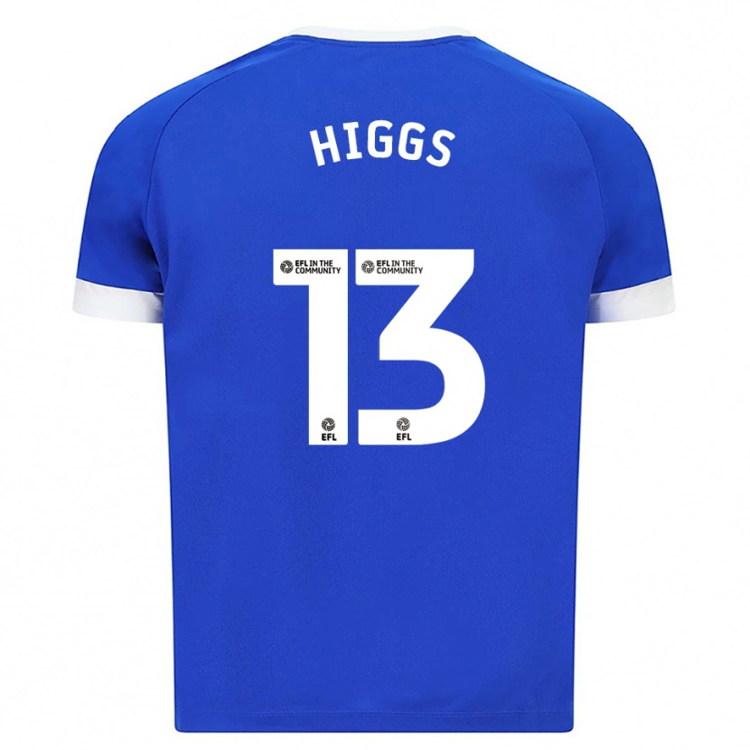 Danxen Enfant Maillot Daniel Higgs #13 Bleu Blanc Tenues Domicile 2025/26 T-Shirt