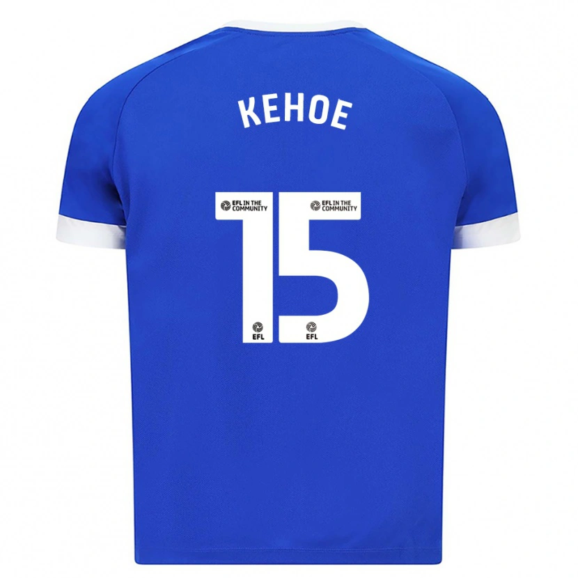 Danxen Enfant Maillot Molly Kehoe #15 Bleu Blanc Tenues Domicile 2025/26 T-Shirt