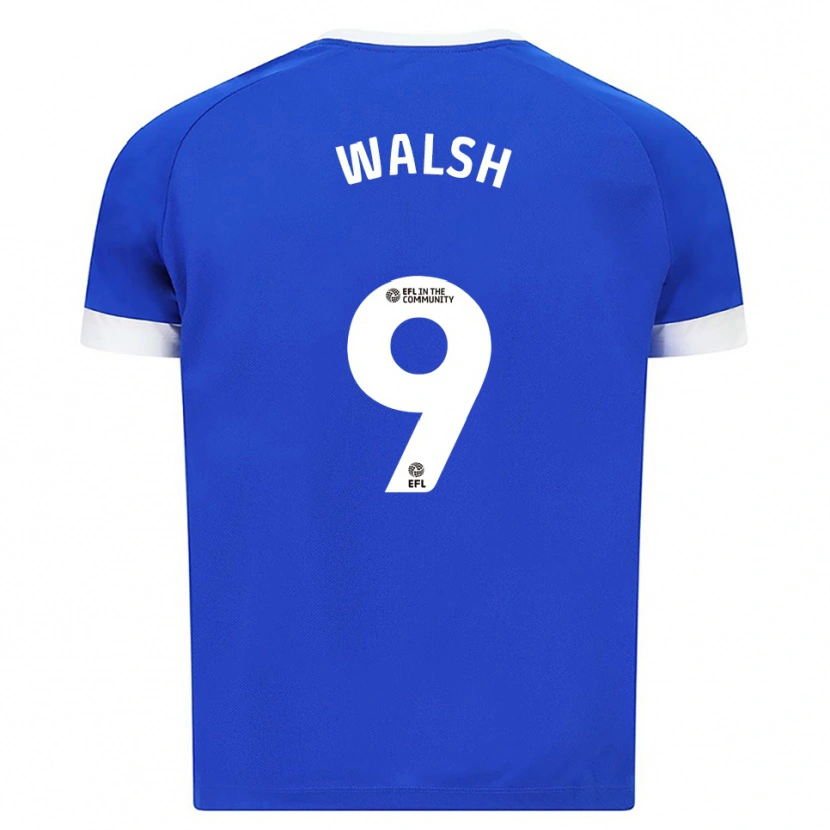 Danxen Enfant Maillot Catherine Walsh #9 Bleu Blanc Tenues Domicile 2025/26 T-Shirt