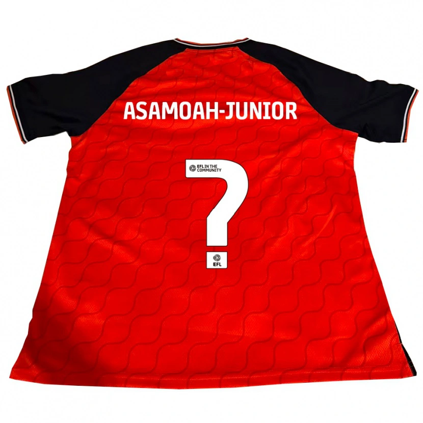Danxen Enfant Maillot Lloyd Asamoah-Junior #0 Orange Noir Blanc Tenues Domicile 2025/26 T-Shirt