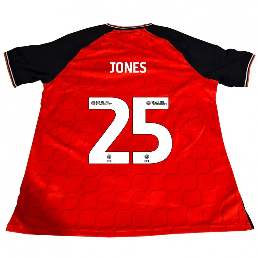Danxen Enfant Maillot Isaiah Jones #25 Orange Noir Blanc Tenues Domicile 2025/26 T-Shirt
