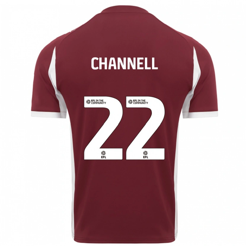 Danxen Enfant Maillot Laila Channell #22 Bordeaux Blanc Tenues Domicile 2025/26 T-Shirt