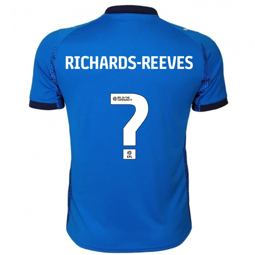Danxen Enfant Maillot Phoebe Richards-Reeves #0 Bleu Blanc Tenues Domicile 2025/26 T-Shirt