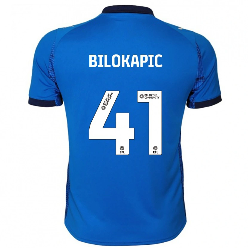 Danxen Enfant Maillot Nicholas Bilokapic #41 Bleu Blanc Tenues Domicile 2025/26 T-Shirt