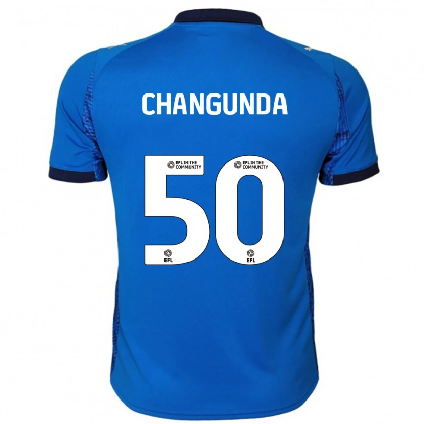 Danxen Enfant Maillot Andre Changunda #50 Bleu Blanc Tenues Domicile 2025/26 T-Shirt