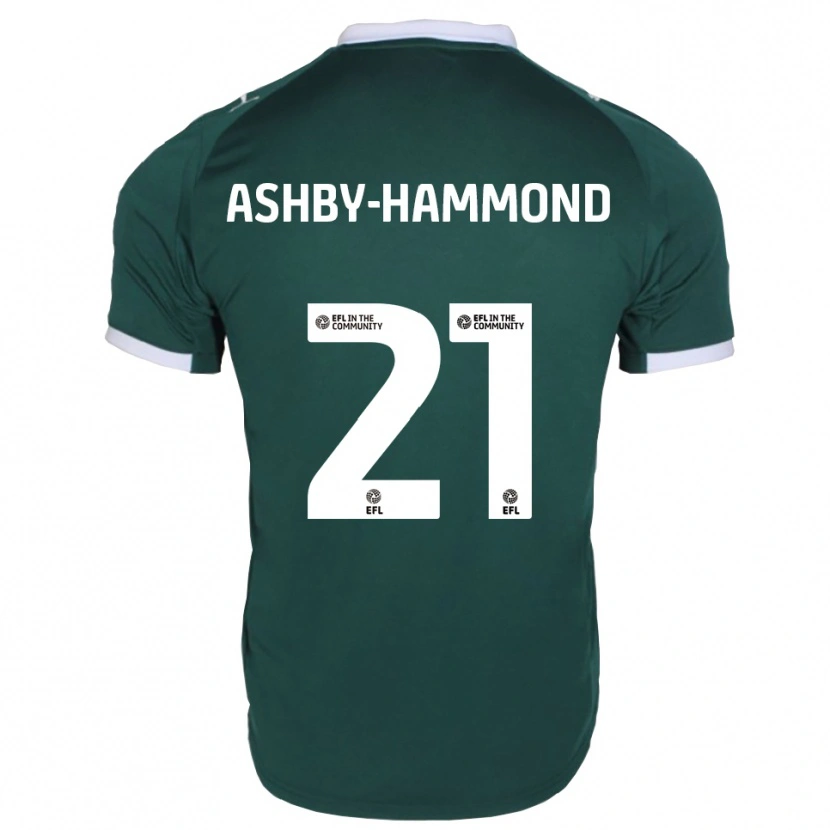 Danxen Enfant Maillot Luca Ashby-Hammond #21 Vert Blanc Tenues Domicile 2025/26 T-Shirt