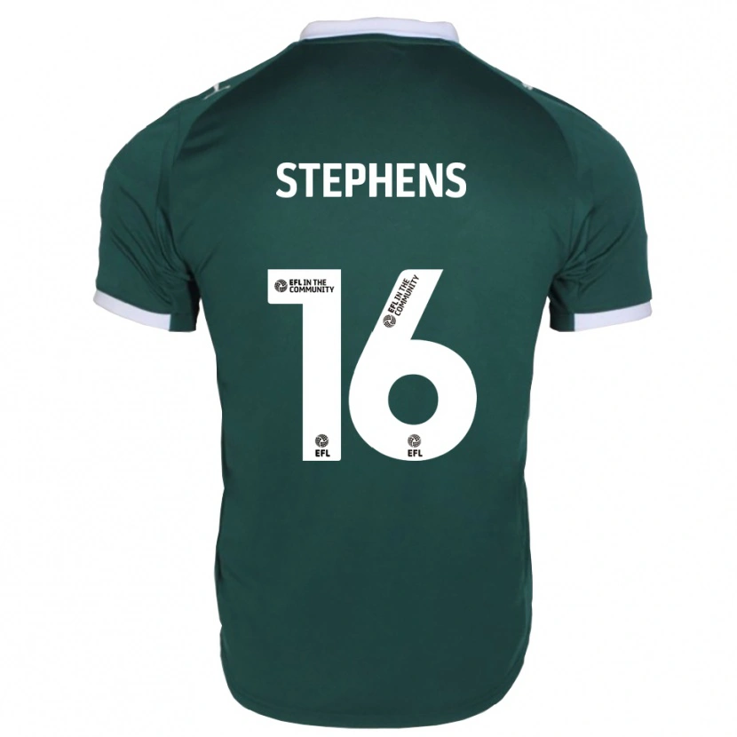 Danxen Enfant Maillot Ella Stephens #16 Vert Blanc Tenues Domicile 2025/26 T-Shirt