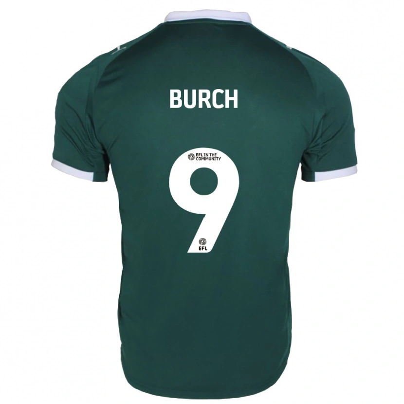 Danxen Enfant Maillot Kian Burch #9 Vert Blanc Tenues Domicile 2025/26 T-Shirt