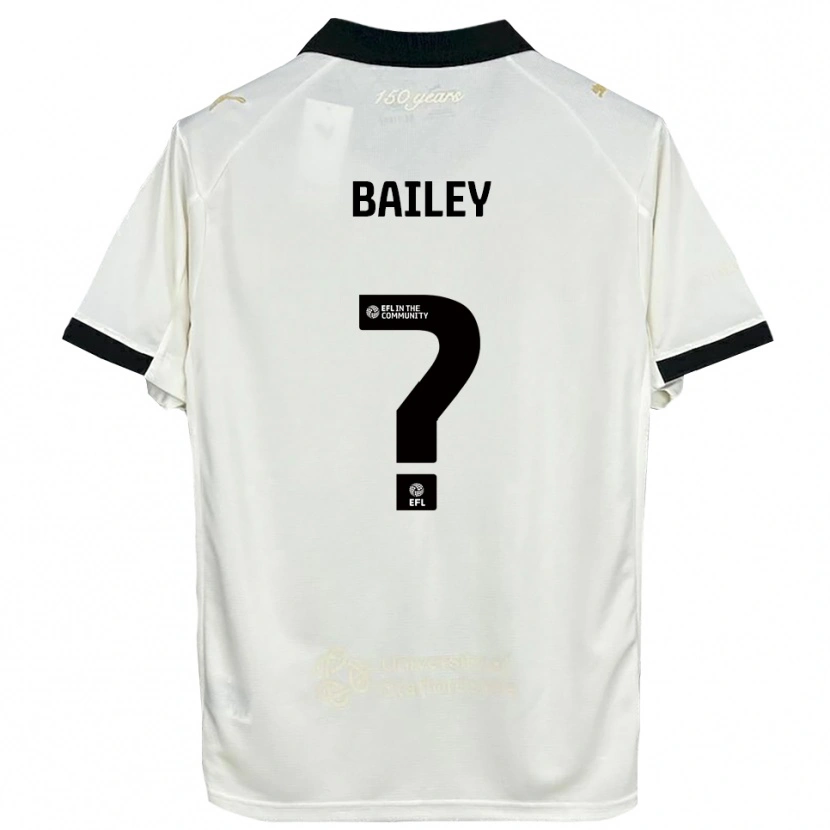 Danxen Enfant Maillot Hollie Bailey #0 Blanc Cassé Noir Tenues Domicile 2025/26 T-Shirt