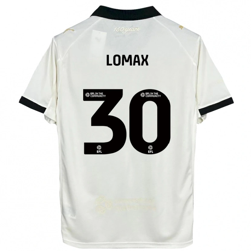 Danxen Enfant Maillot Ben Lomax #30 Blanc Cassé Noir Tenues Domicile 2025/26 T-Shirt