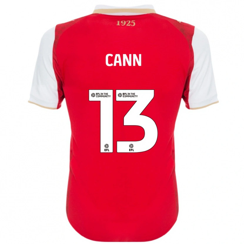 Danxen Enfant Maillot Ted Cann #13 Rouge Blanc Tenues Domicile 2025/26 T-Shirt