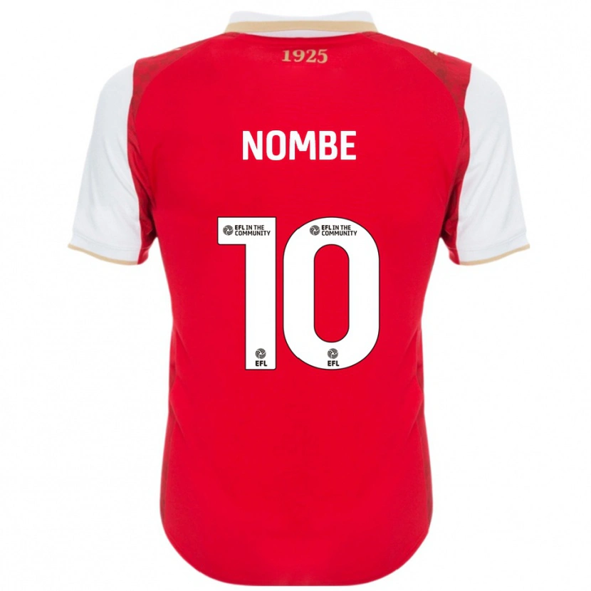 Danxen Enfant Maillot Sam Nombe #10 Rouge Blanc Tenues Domicile 2025/26 T-Shirt