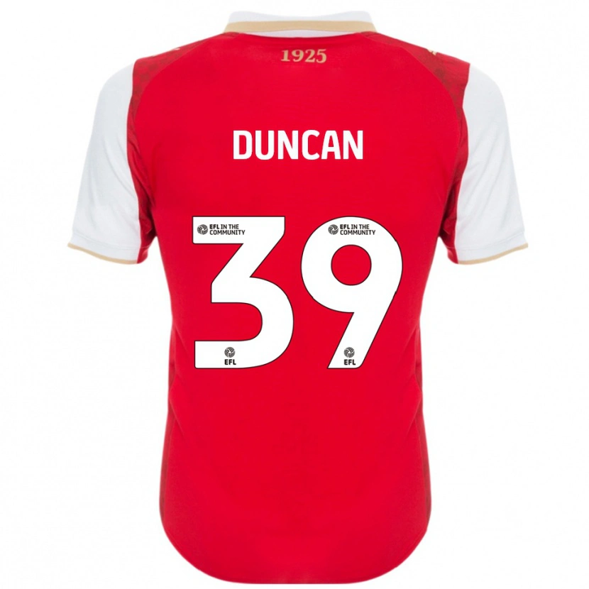 Danxen Enfant Maillot Harrison Duncan #39 Rouge Blanc Tenues Domicile 2025/26 T-Shirt