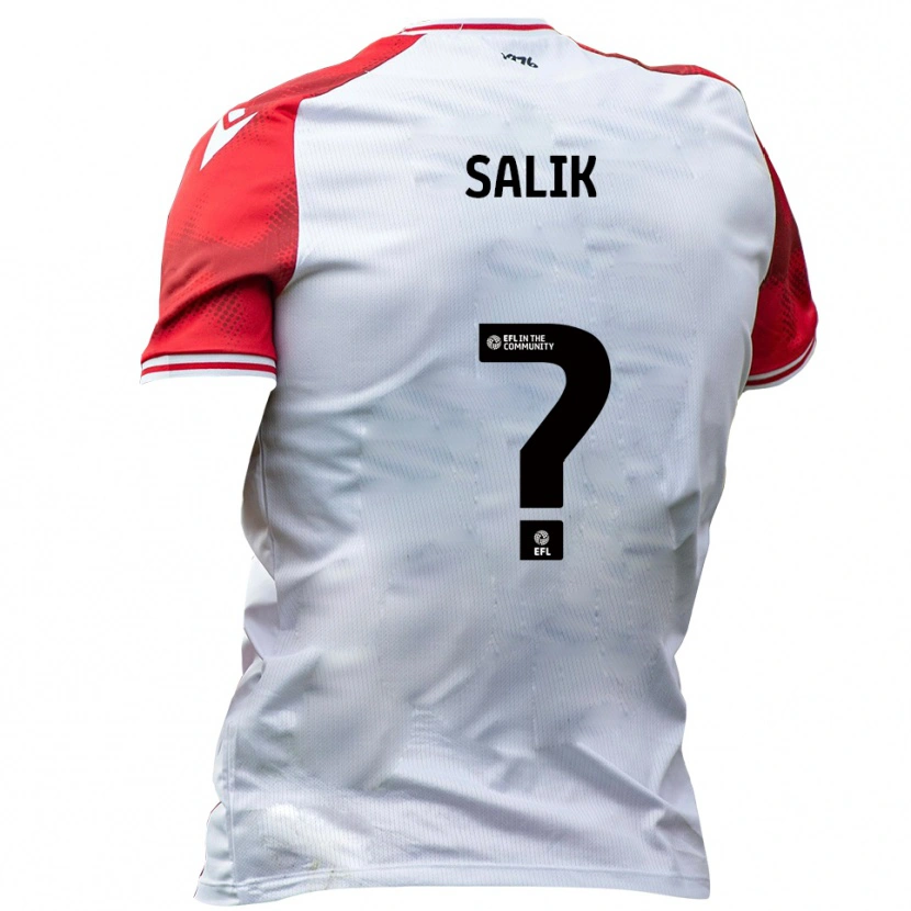 Danxen Enfant Maillot Tanil Salik #0 Blanc Rouge Tenues Domicile 2025/26 T-Shirt