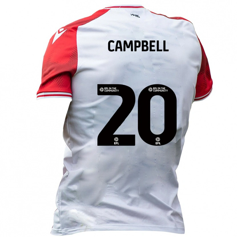 Danxen Enfant Maillot Chem Campbell #20 Blanc Rouge Tenues Domicile 2025/26 T-Shirt