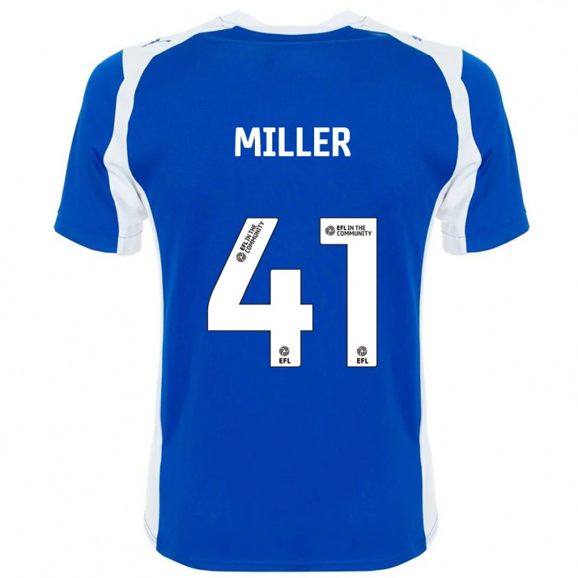 Danxen Enfant Maillot K'marni Miller #41 Bleu Blanc Tenues Domicile 2025/26 T-Shirt
