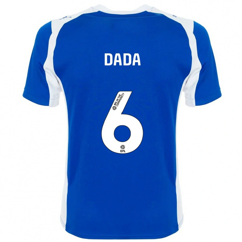 Danxen Enfant Maillot Niniola Dada #6 Bleu Blanc Tenues Domicile 2025/26 T-Shirt