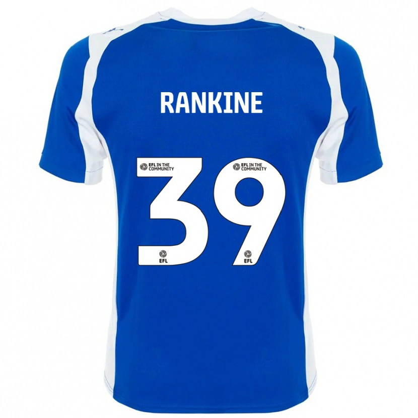Danxen Enfant Maillot Dion Rankine #39 Bleu Blanc Tenues Domicile 2025/26 T-Shirt
