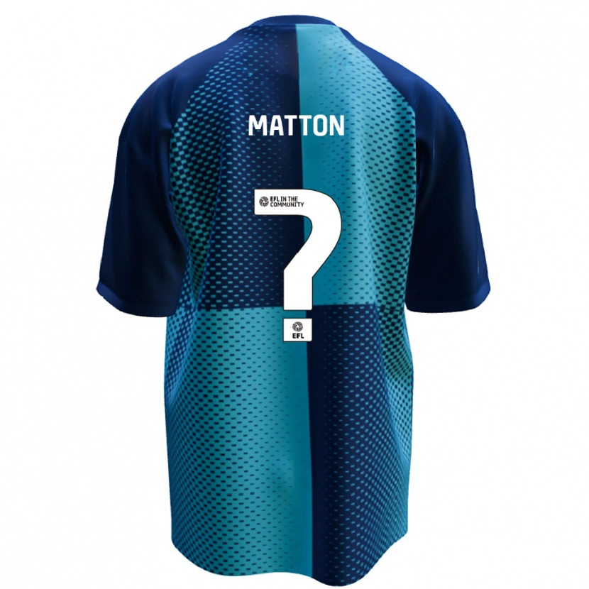 Danxen Enfant Maillot Jack Matton #0 Bleu Bleu Ciel Tenues Domicile 2025/26 T-Shirt