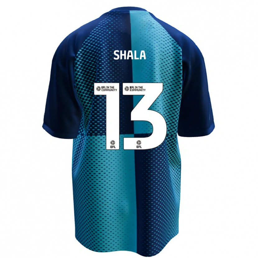 Danxen Enfant Maillot Laurence Shala #13 Bleu Bleu Ciel Tenues Domicile 2025/26 T-Shirt