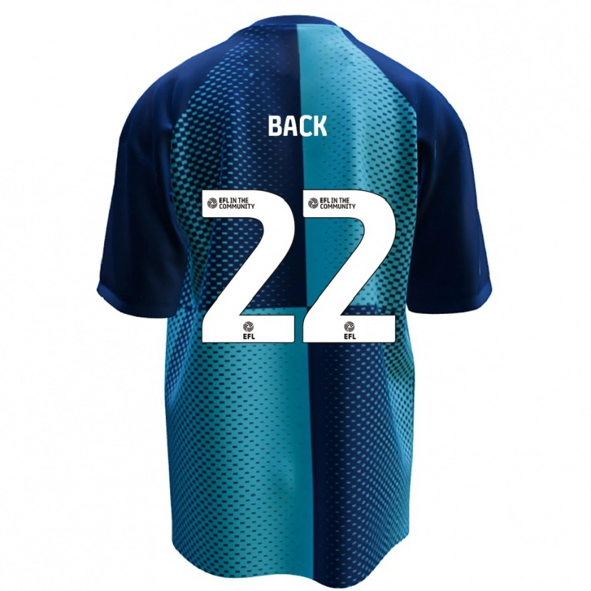 Danxen Enfant Maillot Fin Back #22 Bleu Bleu Ciel Tenues Domicile 2025/26 T-Shirt