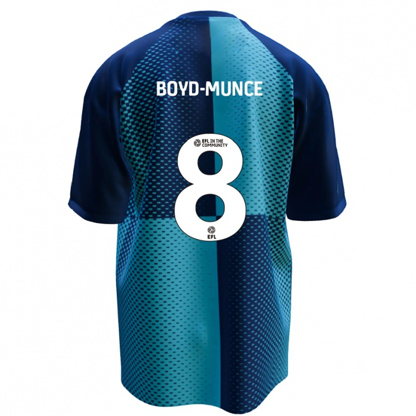 Danxen Enfant Maillot Caolan Boyd-Munce #8 Bleu Bleu Ciel Tenues Domicile 2025/26 T-Shirt
