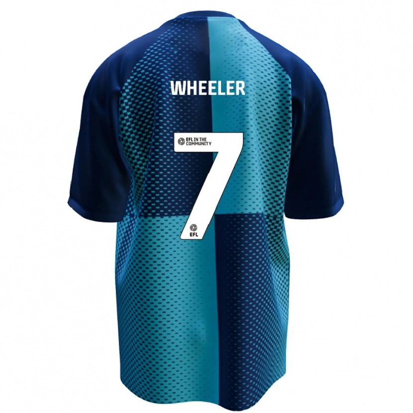 Danxen Enfant Maillot David Wheeler #7 Bleu Bleu Ciel Tenues Domicile 2025/26 T-Shirt