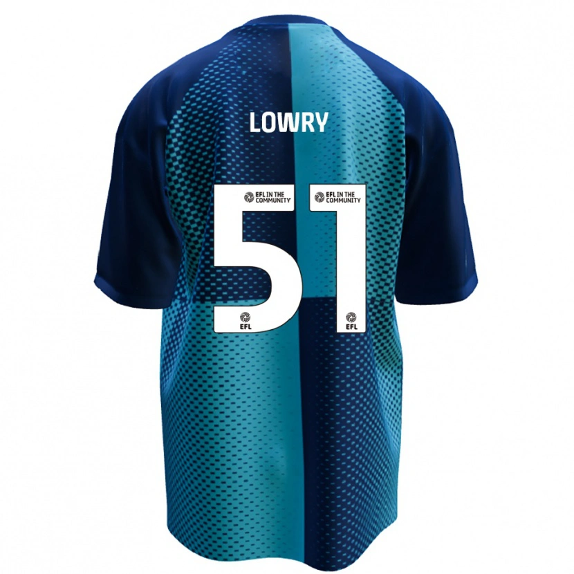 Danxen Enfant Maillot Alex Lowry #51 Bleu Bleu Ciel Tenues Domicile 2025/26 T-Shirt