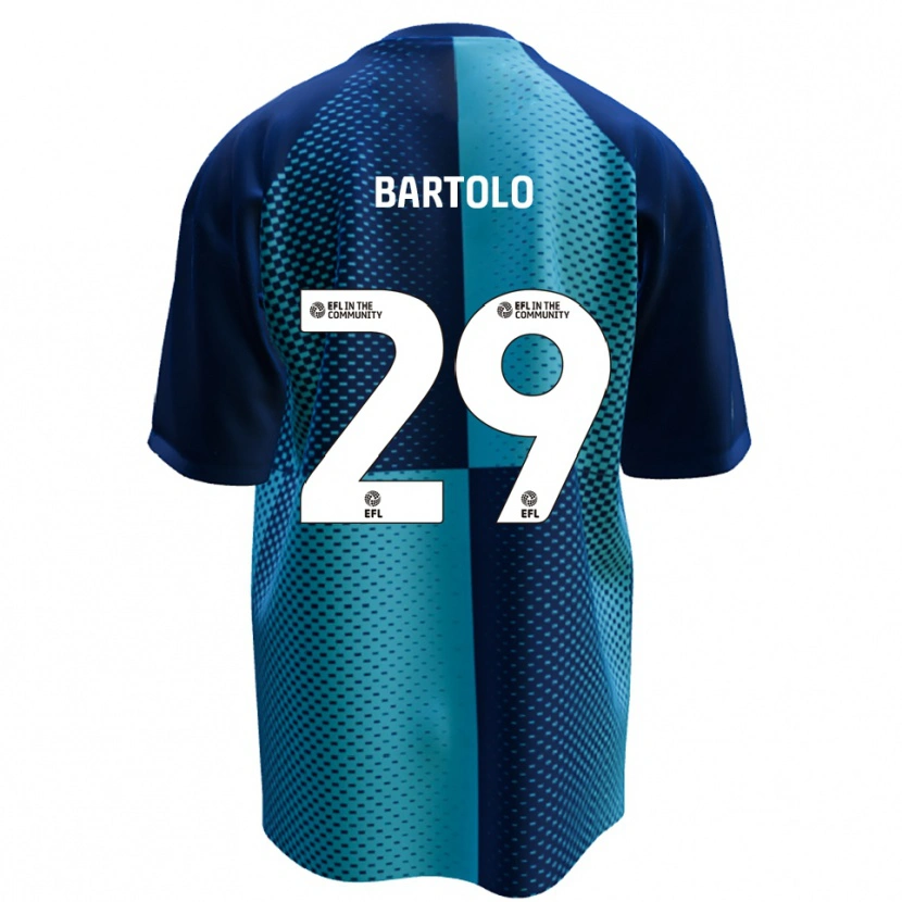 Danxen Enfant Maillot Jaiden Bartolo #29 Bleu Bleu Ciel Tenues Domicile 2025/26 T-Shirt