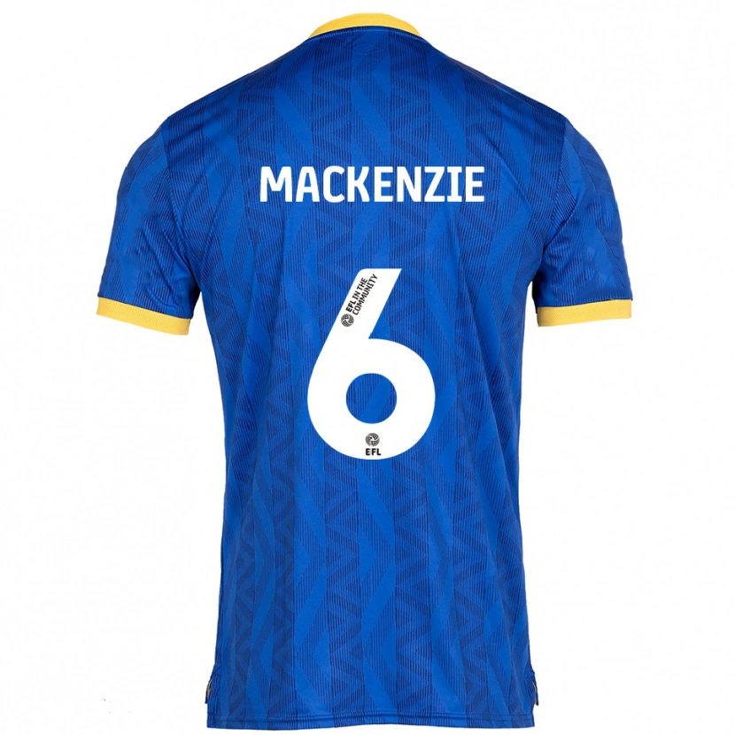 Danxen Enfant Maillot Hannah Mackenzie #6 Marine Jaune Tenues Domicile 2025/26 T-Shirt