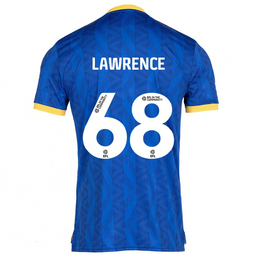Danxen Enfant Maillot Jake Lawrence #68 Marine Jaune Tenues Domicile 2025/26 T-Shirt