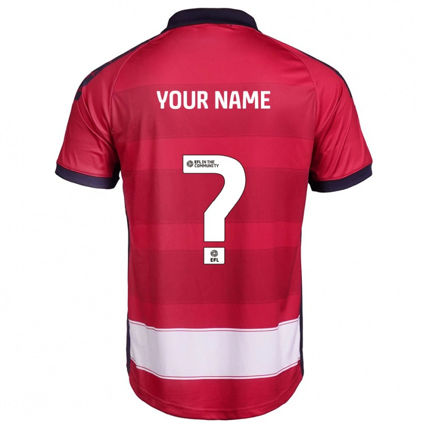 Danxen Enfant Maillot Votre Nom #0 Rouge Blanc Tenues Domicile 2025/26 T-Shirt