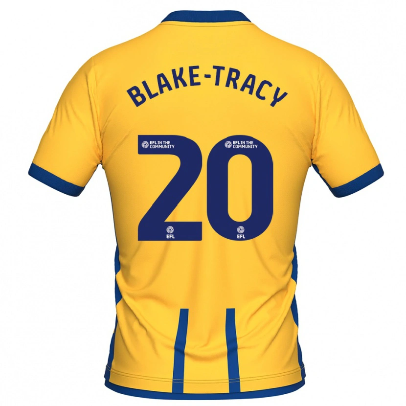Danxen Enfant Maillot Frazer Blake-Tracy #20 Jaune Bleu Tenues Domicile 2025/26 T-Shirt