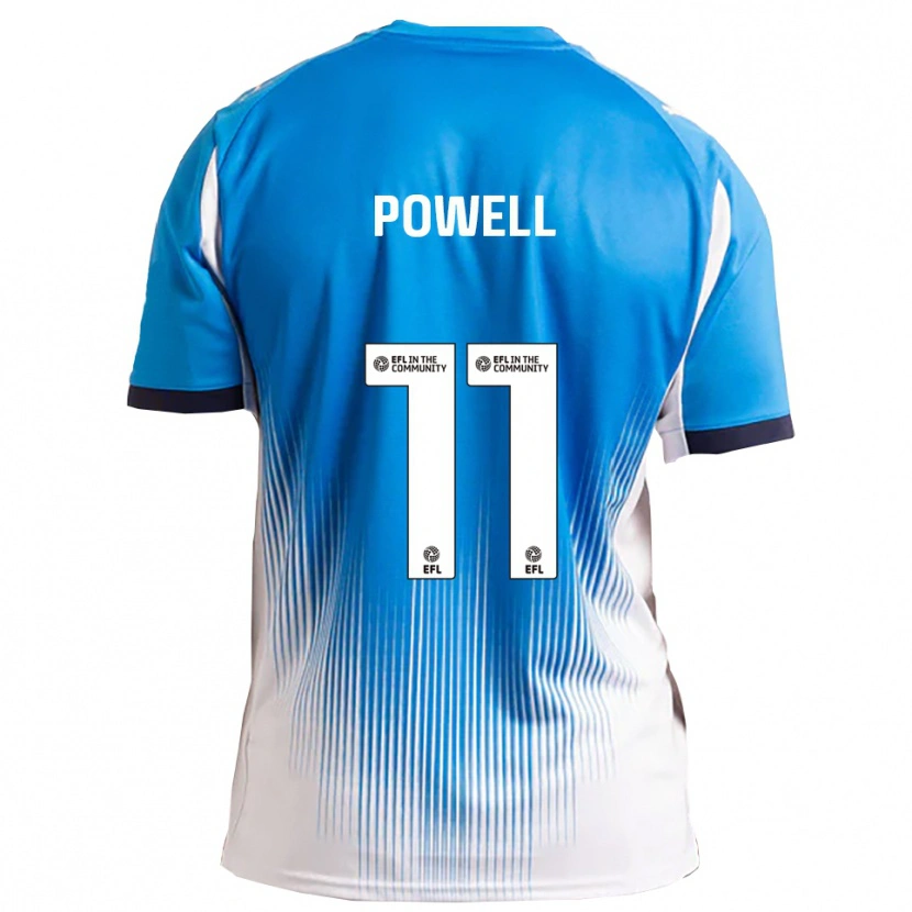 Danxen Enfant Maillot Nick Powell #11 Bleu Blanc Tenues Domicile 2025/26 T-Shirt