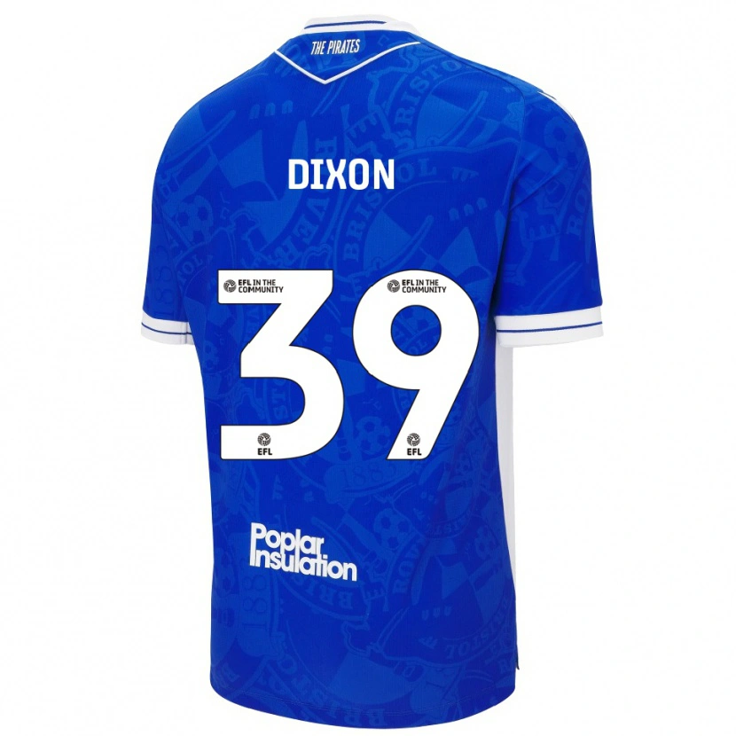 Danxen Enfant Maillot Quincy Dixon #39 Bleu Blanc Tenues Domicile 2025/26 T-Shirt