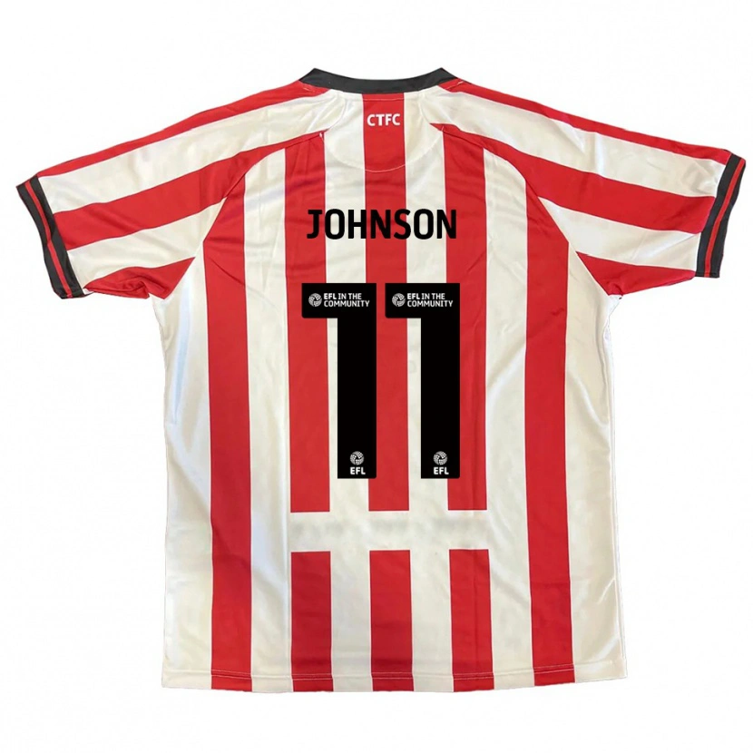 Danxen Enfant Maillot Lenny Johnson #11 Rouge Blanc Noir Tenues Domicile 2025/26 T-Shirt