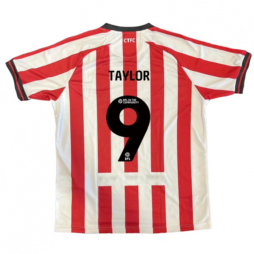 Danxen Enfant Maillot Matty Taylor #9 Rouge Blanc Noir Tenues Domicile 2025/26 T-Shirt