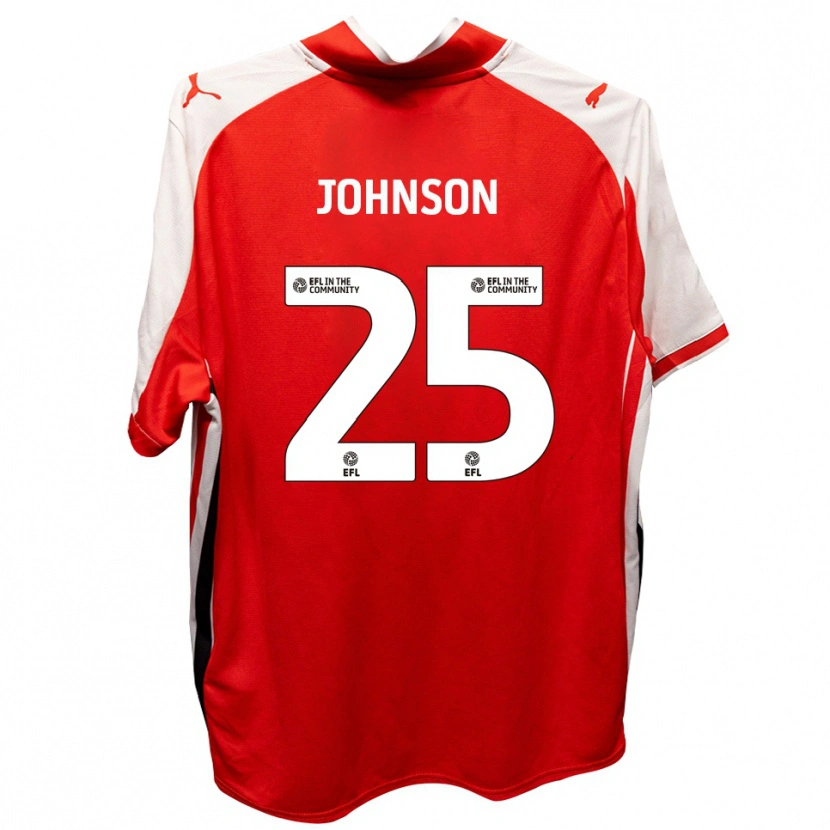 Danxen Enfant Maillot Will Johnson #25 Rouge Blanc Tenues Domicile 2025/26 T-Shirt