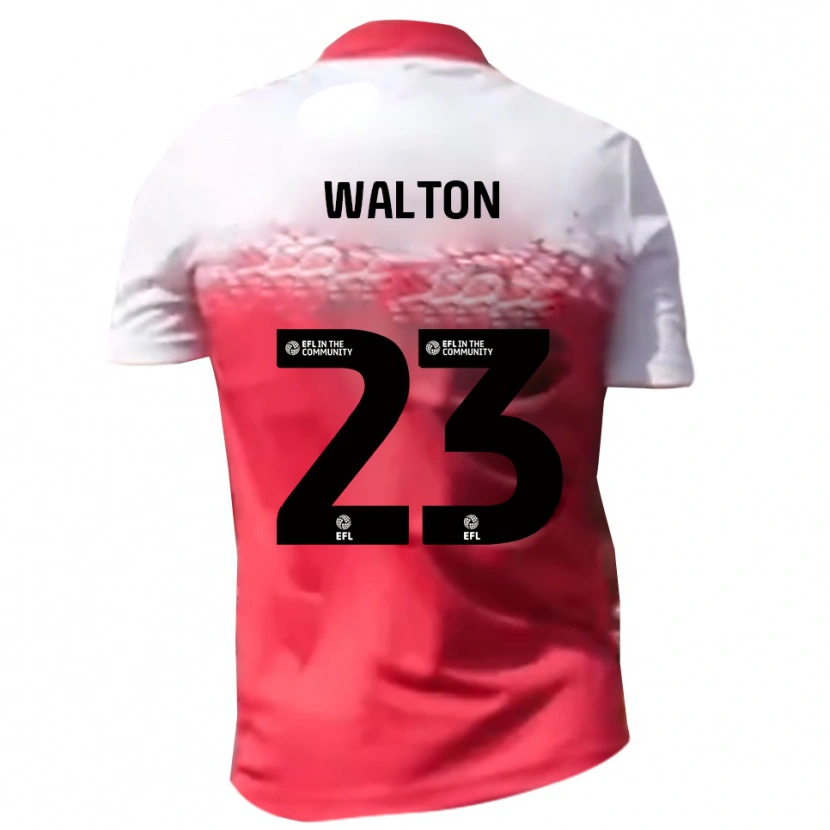 Danxen Enfant Maillot Tyler Walton #23 Blanc Rouge Tenues Domicile 2025/26 T-Shirt
