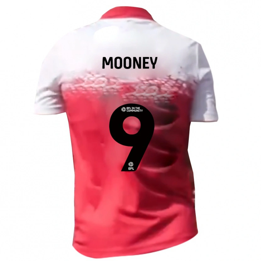 Danxen Enfant Maillot Kelsey Mooney #9 Blanc Rouge Tenues Domicile 2025/26 T-Shirt