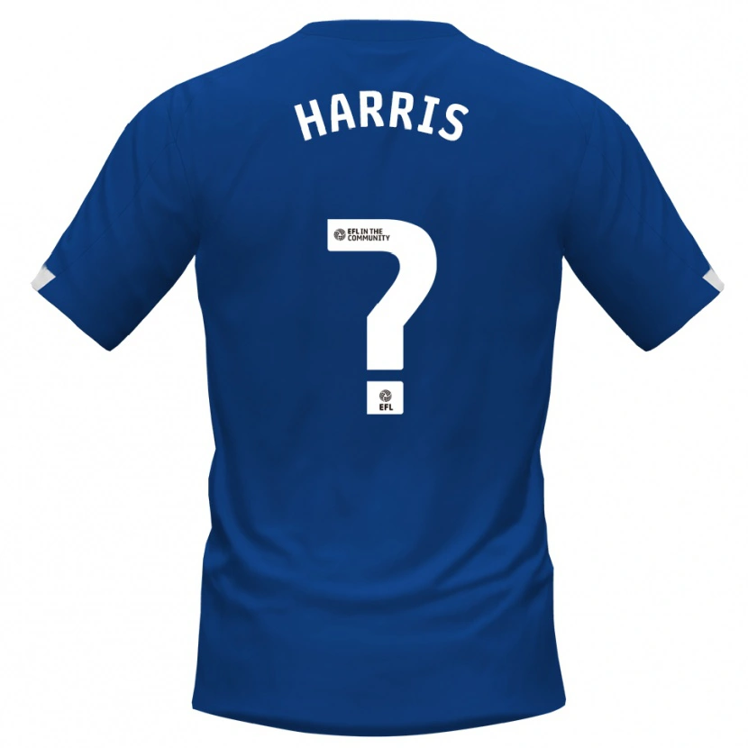 Danxen Enfant Maillot Darragh Harris #0 Bleu Blanc Tenues Domicile 2025/26 T-Shirt