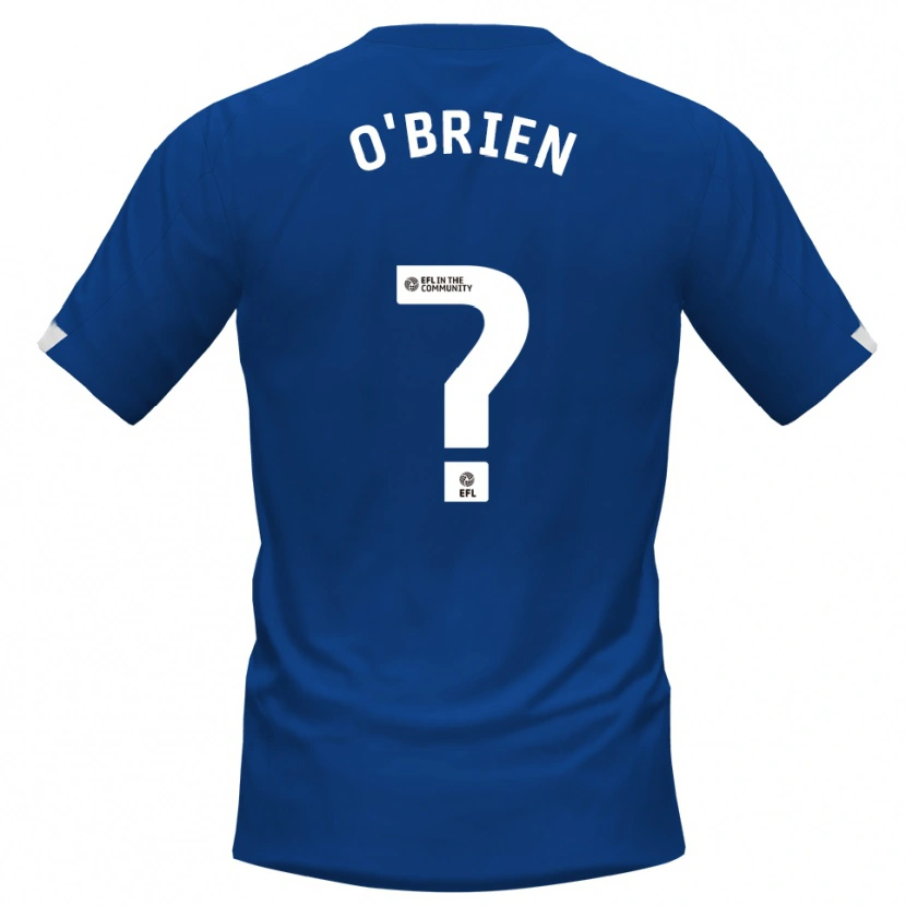 Danxen Enfant Maillot Steph O'brien #0 Bleu Blanc Tenues Domicile 2025/26 T-Shirt