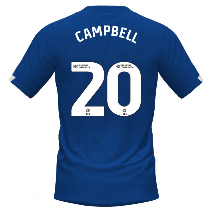 Danxen Enfant Maillot Vontae Daley-Campbell #20 Bleu Blanc Tenues Domicile 2025/26 T-Shirt