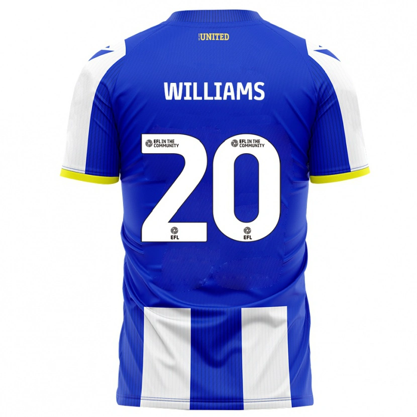 Danxen Enfant Maillot Billie-Jo Williams #20 Bleu Blanc Tenues Domicile 2025/26 T-Shirt