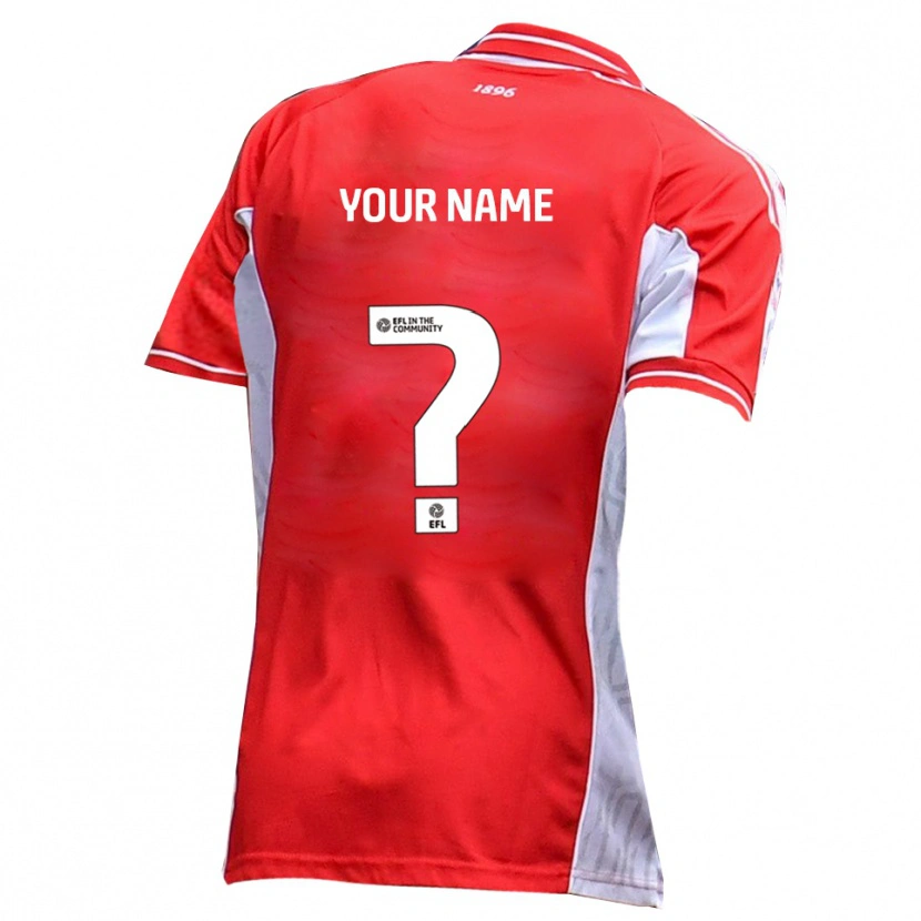 Danxen Enfant Maillot Votre Nom #0 Rouge Blanc Tenues Domicile 2025/26 T-Shirt