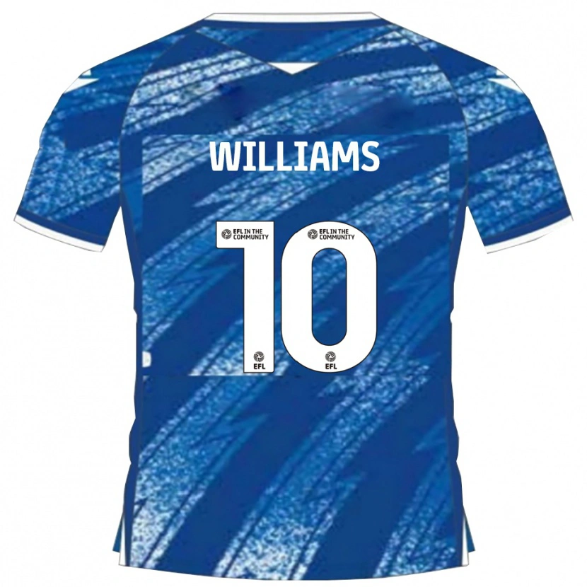 Danxen Enfant Maillot Jonny Williams #10 Bleu Blanc Tenues Domicile 2025/26 T-Shirt