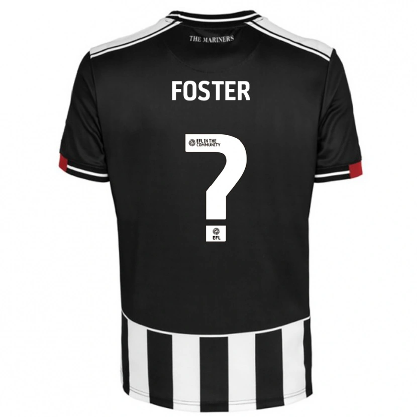 Danxen Enfant Maillot Corey Foster #0 Noir Blanc Rouge Tenues Domicile 2025/26 T-Shirt