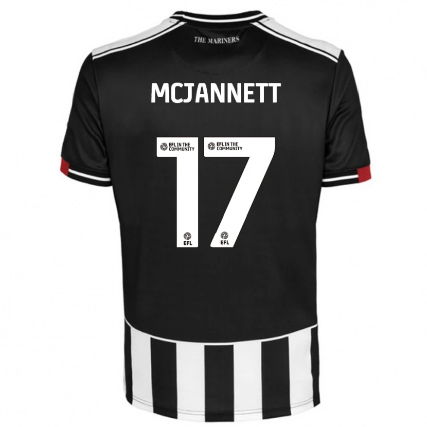 Danxen Enfant Maillot Cameron Mcjannett #17 Noir Blanc Rouge Tenues Domicile 2025/26 T-Shirt